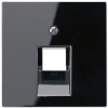 A569-1PLUASW А 500 Черный Накладка 1-ой наклонной ТЛФ/комп розетки Jung A серия