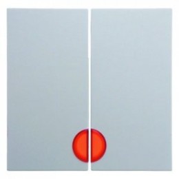 16271909 Клавиши с красной линзой цвет: полярная белизна, матовый S.1/B.1/B.3/B.7 Glas Berker