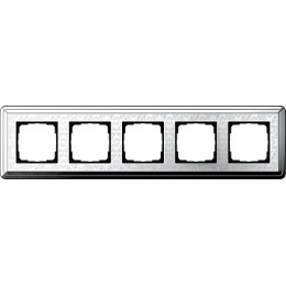 0215681 Рамка Classix Art Хром / Хром 5-постовая Gira