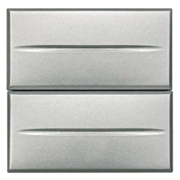 HC4036/2 Axolute Кнопка двойная 1Р (NO) + 1Р (NO) 10 А 250 В~ – 2 модуля Bticino