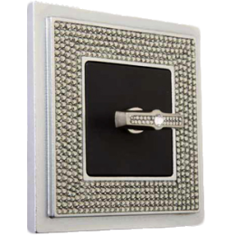 FD01291CB Рамка Crystal De Luxe Хром 1-постовая Fede