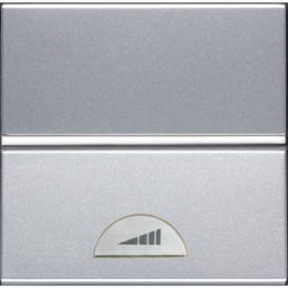 N2260.1 PL Механизм универсального электронного клавишного светорегулятора 60-500 Вт, 2-модульный, серия Zenit, цвет серебристый, ABB