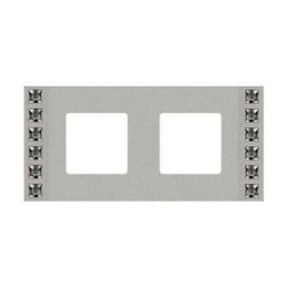 FD01262CB Рамка Crystal De Luxe Bright chrome 2-постовая Fede