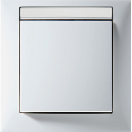 10118912 Рамка с полем для надписей S.1 Белый с блеском 1-постовая Berker