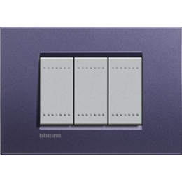 LNA4802CB Рамка LivingLight Квадрат Синий шелк 2-модульная Bticino