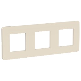 NU280644 Рамка Unica Studio Color Бежевый 3-постовая Schneider Electric