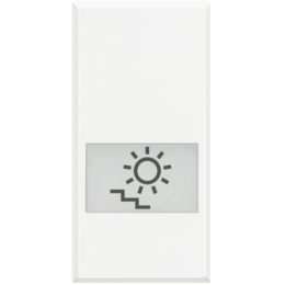 HD4921LB Axolute Клавиши с подсвечиваемыми символами для выключатель в дизайне AXIAL - 1 модуль, подсветка лестницы Bticino