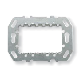 N2473.9 Суппорт стальной для рамок итальянского стандарта, на 1-2-3 модуля, без монтажных лапок, ABB