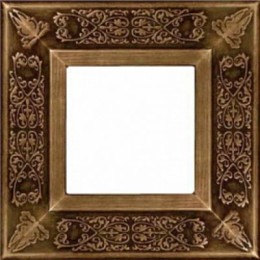 FD01411PB Рамка Granada Патина 1-постовая Fede