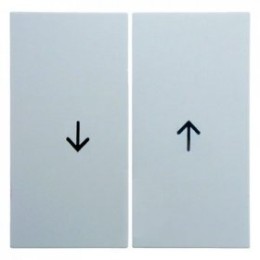 16251909 Клавиши с оттиском Стрелка цвет: полярная белизна, матовый S.1/B.1/B.3/B.7 Glas Berker