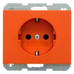 47157014 Штепсельная розетка SCHUKO цвет: оранжевый, с блеском K.1/K.5 Berker
