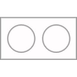 10122135 Рамка с полем для надписей R.1 Черный с блеском 2-постовая Berker