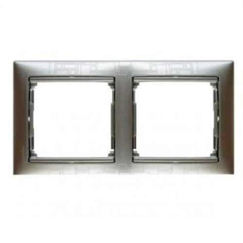 770342 Рамка Valena Модерн алюминий 2-постовая Legrand