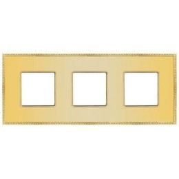 FD01403OB Основа рамок Belle Epoque Metal bright gold 3-постовая гор/верт. Fede