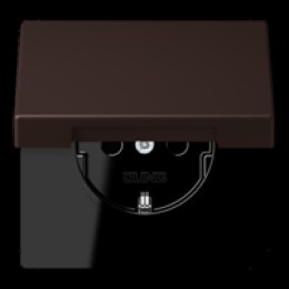 LC1520KIKL4320J Les Couleurs® Le Corbusier SCHUKO®-розетка с откидной крышкой и со встроенной повышенной защитой от прикосновения terre d‘ombre brulee 59 Jung