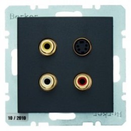 3315321606 BMO CINCH/S-VIDEO B.x цвет: антрацитовый Berker