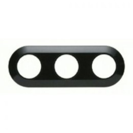 138131 Рамка Serie 1930 Черный с блеском 3-постовая Berker