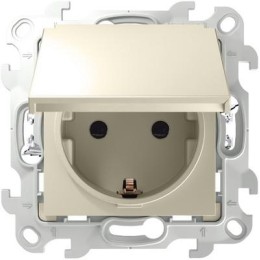 2420448-031 Розетка 2К+З IP44 Push&Go, сл кость Simon 24