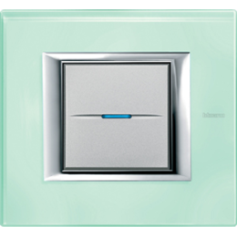 HA4802VKA Рамка Axolute Квадрат Кристалл 2-модульная Bticino