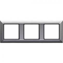 EP483AL Рамка ECO Profi Алюминий 3-постовая гор/верт. Jung