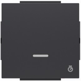 8562 NS Клавиша для механизма электронного выключателя с таймером Чёрный бархат , ABB