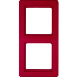 10126062 Рамка Q.1 Красный бархат 2-постовая вертикальная Berker