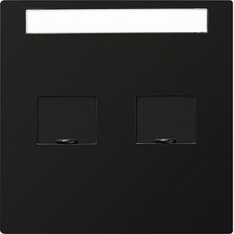 066347 Накладка телефонной розетки Черный Gira S-color