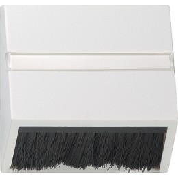 068227 Накладка для приборов с квадратной центральной панелью и наклонным выходом белый матовый Белый Gira