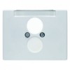 11850069 Центральная панель для розетки к громкоговорителю цвет: полярная белизна, с блеском Arsys Berker