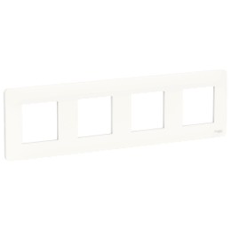 NU200818 Рамка Unica Studio Белый 4-постовая Schneider Electric