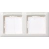 109203 Рамка Standard 55 Белый глянцевый, с полем для надписи 2-постовая Gira