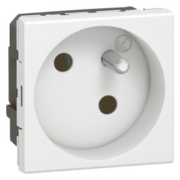 077145 Mosaic Розетка 2к+З французский стандарт 45°, антибактериальная Legrand