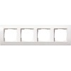 0214803 Рамка Event Белый глянец 4-постовая Gira