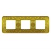 FD01373PB Рамка Emporio Bright Patina 3-постовая Fede
