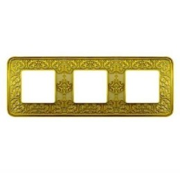 FD01373PB Рамка Emporio Bright Patina 3-постовая Fede