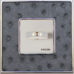 FD01321SCB Рамка Vintage Tapestry Серебро / Хром 1-постовая Fede