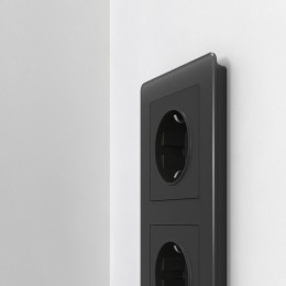 W0032708 Рамка на 3 поста Acrylic черный Werkel a059318