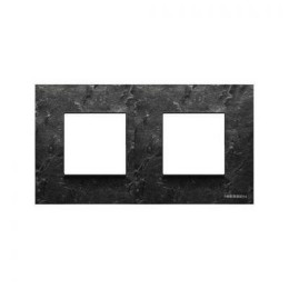 N2272 PZ Рамка Zenit Натуральный сланец 2-постовая ABB