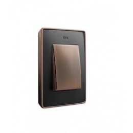 8201610-246 Рамка декоративная, 1 пост, Select, Simon 82 Detail, графит-медь