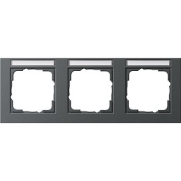 109323 Рамка E2 Антрацит 3-постовая Gira