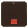 155801 Клавиша с красной линзой и надписью "0" цвет: коричневый, с блеском Влагозащищенный скрытый монтаж IP44 Berker