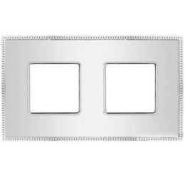 FD01402CB Основа рамок Belle Epoque Metal Bright chrome 2-постовая гор/верт. Fede