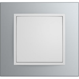 10116914 Рамка B.7 Полярная белизна, алюминий 1-постовая Berker