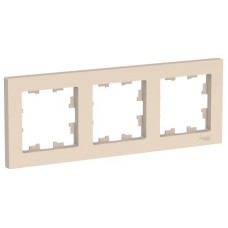 ATN000203 Рамка AtlasDesign Бежевый 3-постовая Schneider Electric ATN000203 Рамка AtlasDesign Бежевый 3-постовая Schneider Electric