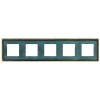 FD01215VO Рамка Toledo Oxyde Green 5-постовая Fede