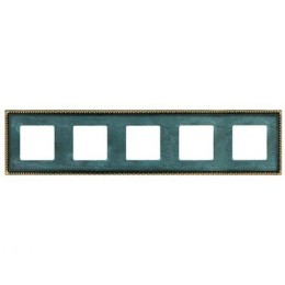 FD01215VO Рамка Toledo Oxyde Green 5-постовая Fede
