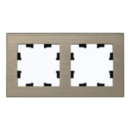 ATN312202 Рамка двойная Schneider Electric Atlasdesign Nature, латунь металл