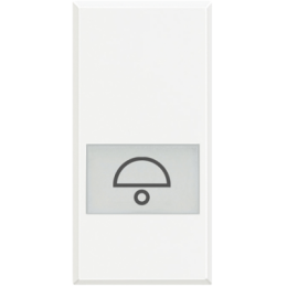 HD4921LD Axolute Клавиши с подсвечиваемыми символами для выключатель в дизайне AXIAL - 1 модуль, звонок Bticino