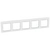 774465 Рамка Valena Белый кристалл 5-постовая Legrand