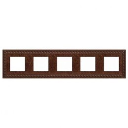FD01235RU Рамка Sevilla Rustic Cooper 5-постовая Fede